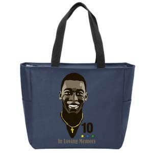 Rest In Peace Pele Brazil Football Soccer RIP Pele Zip Tote Bag