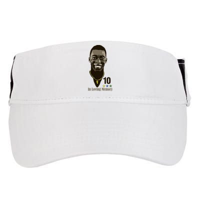 Rest In Peace Pele Brazil Football Soccer RIP Pele Adult Drive Performance Visor