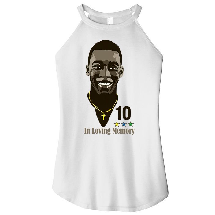 Rest In Peace Pele Brazil Football Soccer RIP Pele Women's Perfect Tri Rocker Tank