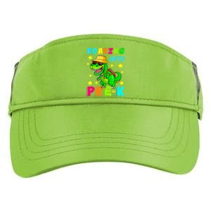 Roaring Into Preschool Dinosaur Back To School Cool Gift Adult Drive Performance Visor