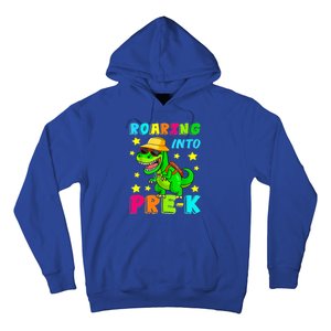 Roaring Into Preschool Dinosaur Back To School Cool Gift Hoodie