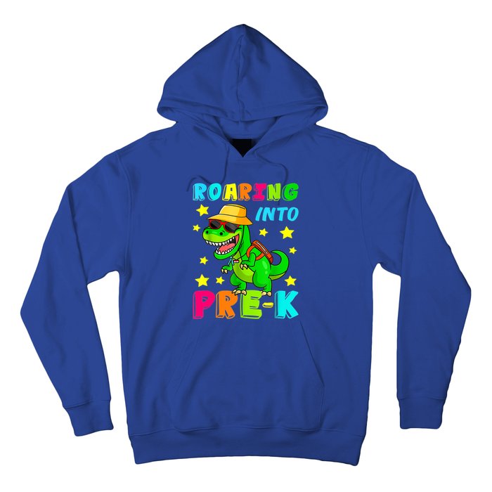 Roaring Into Preschool Dinosaur Back To School Cool Gift Hoodie