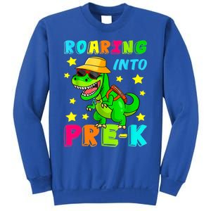 Roaring Into Preschool Dinosaur Back To School Cool Gift Sweatshirt