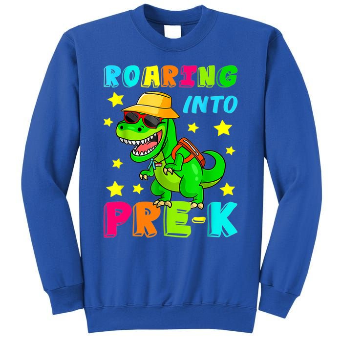 Roaring Into Preschool Dinosaur Back To School Cool Gift Sweatshirt