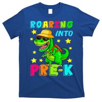 Roaring Into Preschool Dinosaur Back To School Cool Gift T-Shirt