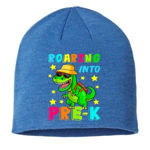 Roaring Into Preschool Dinosaur Back To School Cool Gift Sustainable Beanie