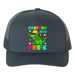 Roaring Into Preschool Dinosaur Back To School Cool Gift Yupoong Adult 5-Panel Trucker Hat