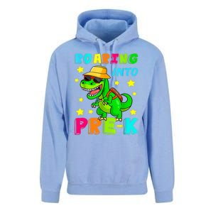 Roaring Into Preschool Dinosaur Back To School Cool Gift Unisex Surf Hoodie