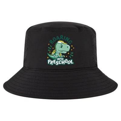 Roaring Into Preschool Dinosaur Cool Comfort Performance Bucket Hat