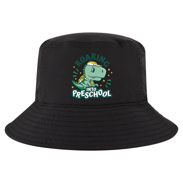 Roaring Into Preschool Dinosaur Cool Comfort Performance Bucket Hat