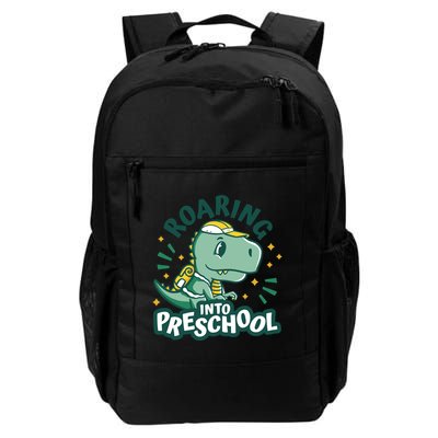Roaring Into Preschool Dinosaur Backpack