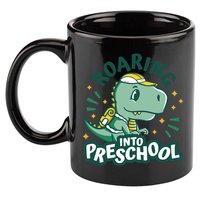 Roaring Into Preschool Dinosaur 11oz C Handle Ceramic Mug