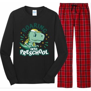 Roaring Into Preschool Dinosaur Long Sleeve Pajama Set