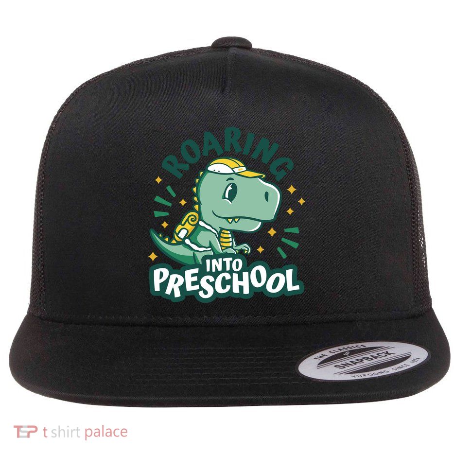 Roaring Into Preschool Dinosaur Flatbill Hat