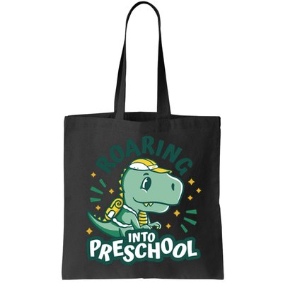 Roaring Into Preschool Dinosaur Bag