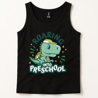Roaring Into Preschool Dinosaur Tank Top