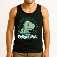 Roaring Into Preschool Dinosaur Tank Top