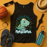 Roaring Into Preschool Dinosaur Tank Top