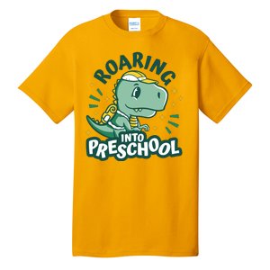 Roaring Into Preschool Dinosaur Tall T-Shirt