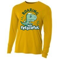 Roaring Into Preschool Dinosaur Cooling Performance Long Sleeve Crew