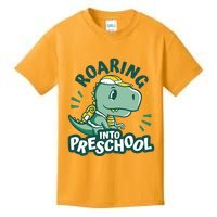 Roaring Into Preschool Dinosaur Kids T-Shirt
