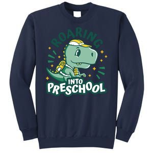 Roaring Into Preschool Dinosaur Sweatshirt