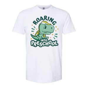 Roaring Into Preschool Dinosaur Softstyle CVC T-Shirt