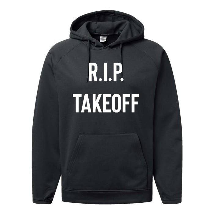 Rest In Peace RIP Takeoff Quavo Migos Rapper Lover Performance Fleece Hoodie