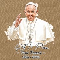 Rest In Peace Pope Francis 1936-2025 Cotton Canvas Backpack