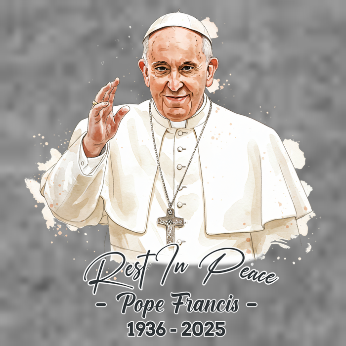 Rest In Peace Pope Francis 1936-2025 Toddler Sweatshirt