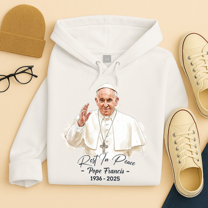 Rest In Peace Pope Francis 1936-2025 Hoodie