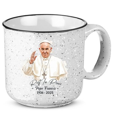 Rest In Peace Pope Francis 1936-2025 15oz Campfire Ceramic Mug