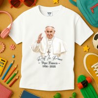 Rest In Peace Pope Francis 1936-2025 Kids T-Shirt