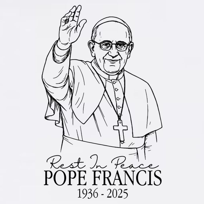 Rest In Peace Pope Francis 1936-2025 Cooling Performance Crew T-Shirt