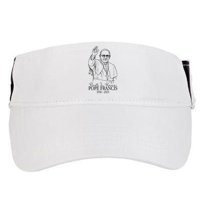 Rest In Peace Pope Francis 1936-2025 Adult Drive Performance Visor