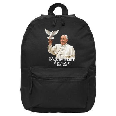 Rest In Peace Pope Francis 1936-2025 16 in Basic Backpack