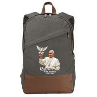 Rest In Peace Pope Francis 1936-2025 Cotton Canvas Backpack