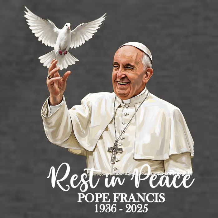 Rest In Peace Pope Francis 1936-2025 Vector Backpack