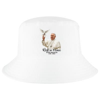Rest In Peace Pope Francis 1936-2025 Cool Comfort Performance Bucket Hat