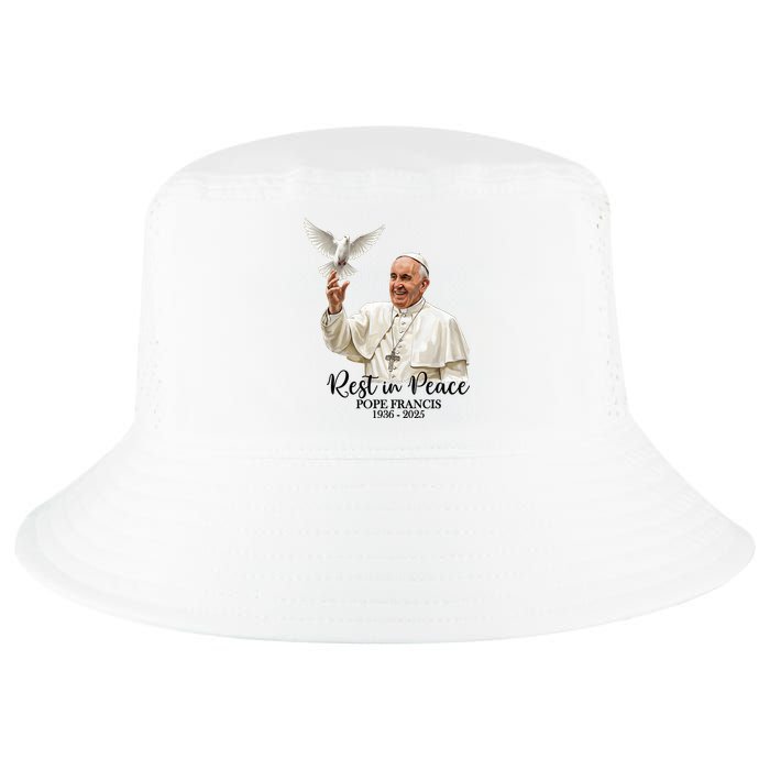 Rest In Peace Pope Francis 1936-2025 Cool Comfort Performance Bucket Hat