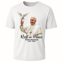 Rest In Peace Pope Francis 1936-2025 Cooling Performance Crew T-Shirt
