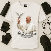Rest In Peace Pope Francis 1936-2025 Cooling Performance Crew T-Shirt