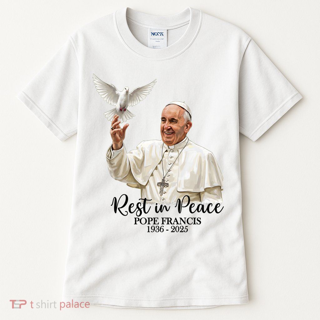 Rest In Peace Pope Francis 1936-2025 Tall T-Shirt