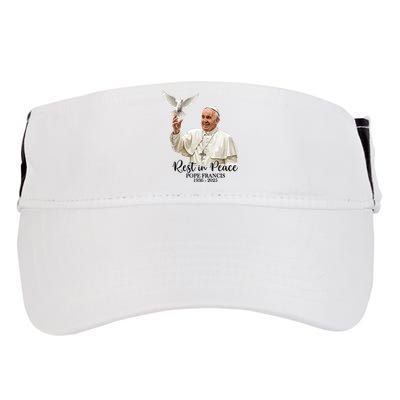 Rest In Peace Pope Francis 1936-2025 Adult Drive Performance Visor