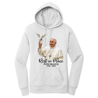 Rest In Peace Pope Francis 1936-2025 Women's Pullover Hoodie
