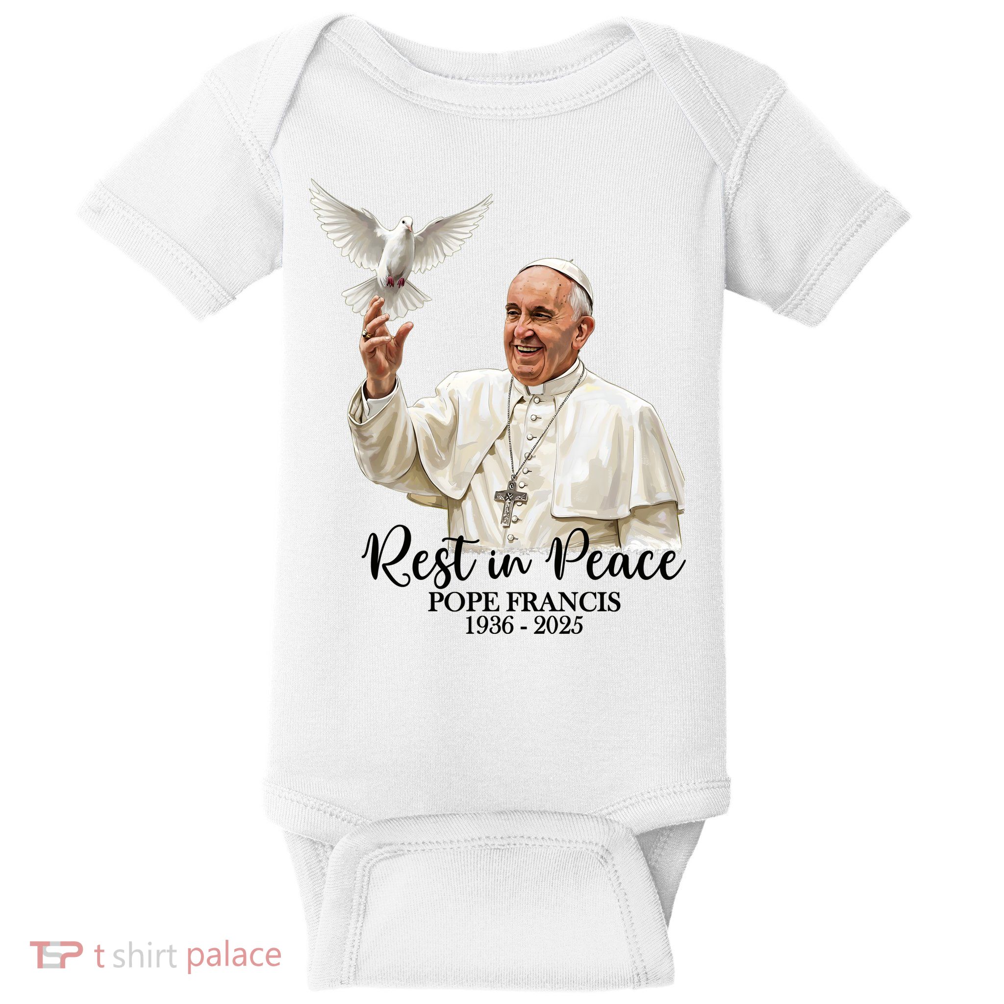 Rest In Peace Pope Francis 1936-2025 Baby Bodysuit