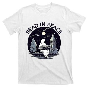 Read In Peace Halloween Book Lover Halloween Librarian T-Shirt