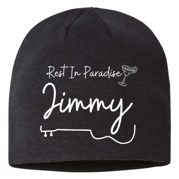 Rest In Paradise Jimmy Music Guitar Margarita Sustainable Beanie