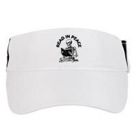 Read In Peace Halloween Skeleton Reads Book Adult Drive Performance Visor