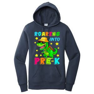 Roaring Into Preschool Dinosaur Back To School Gift Women's Pullover Hoodie